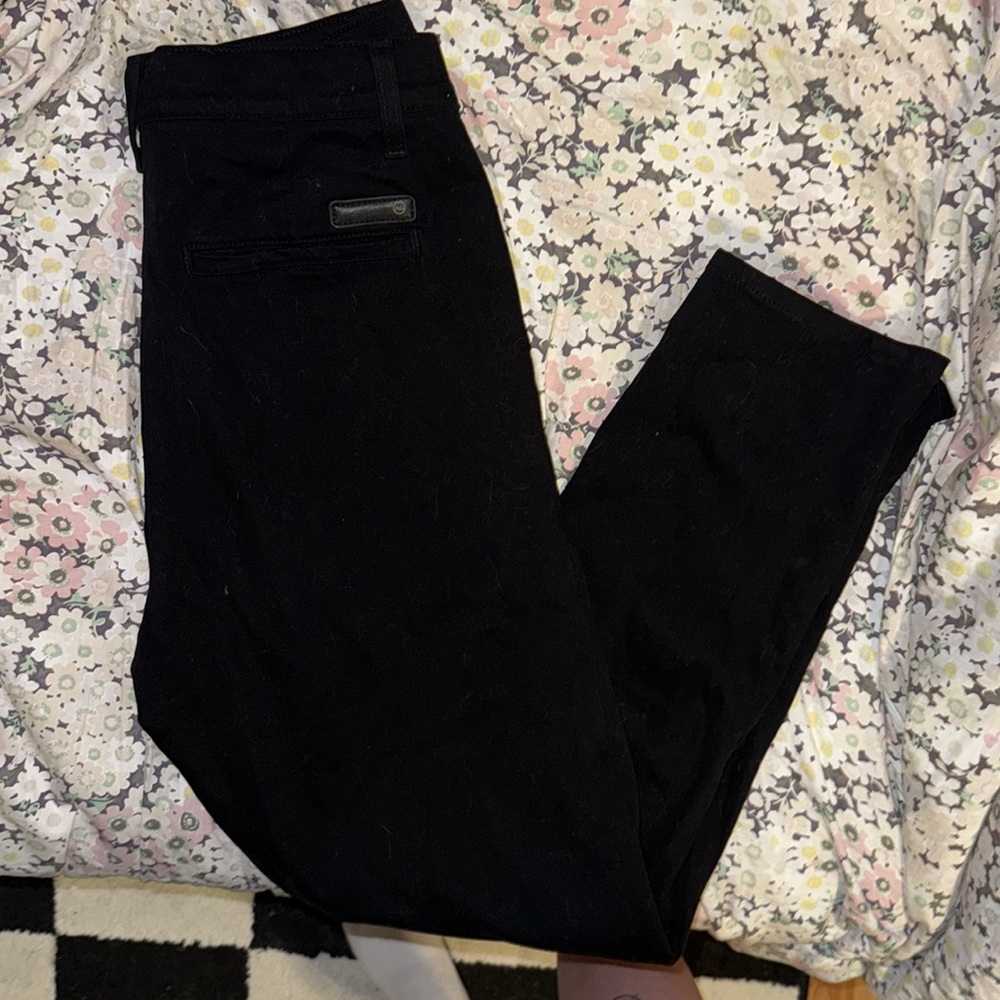 Ag Adriano Goldschmied Black Solomon crop pants